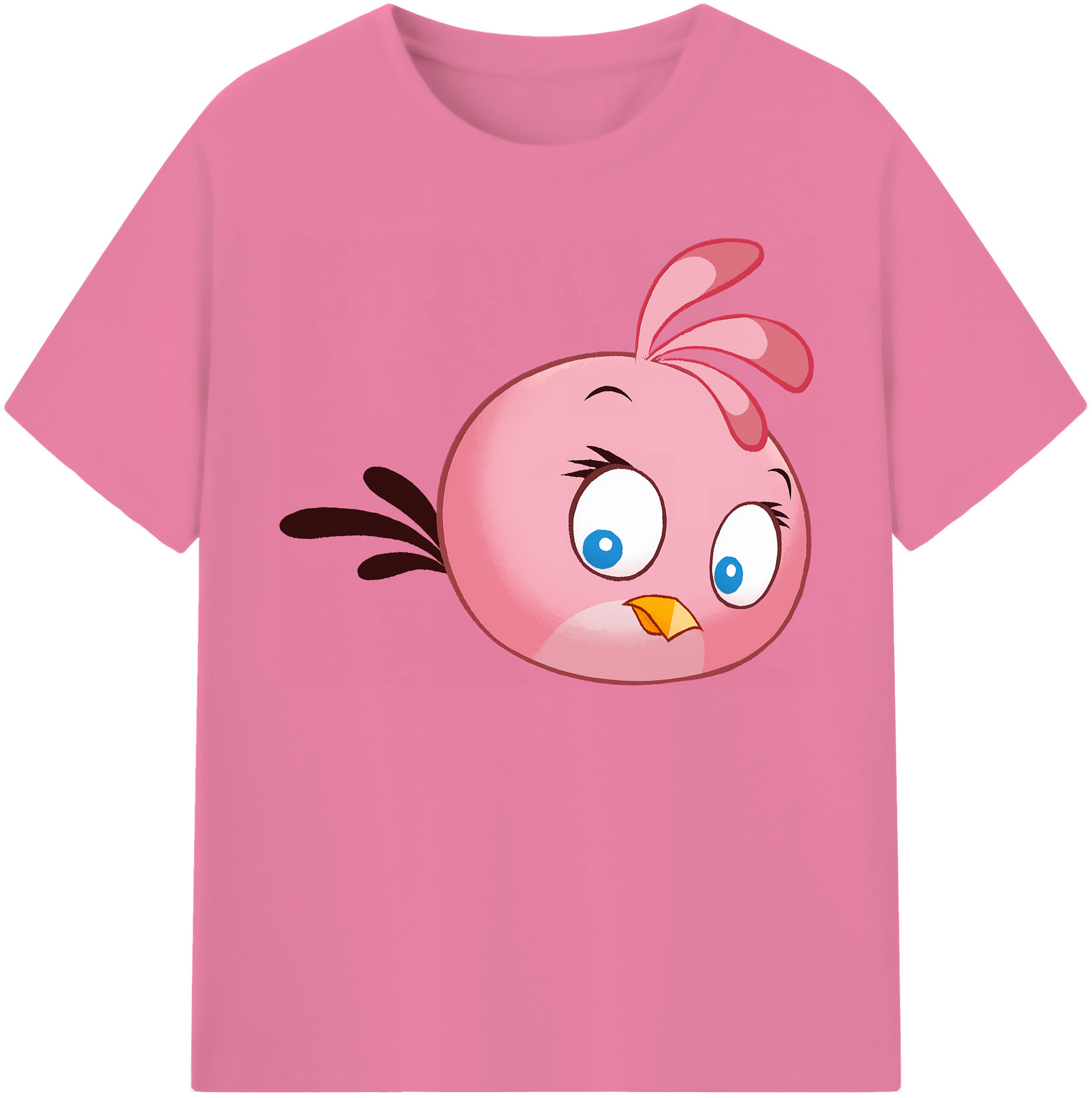 （画像用） Angry Birds アングリーバード 綿100％半袖Tシャツ（フロントプリント）